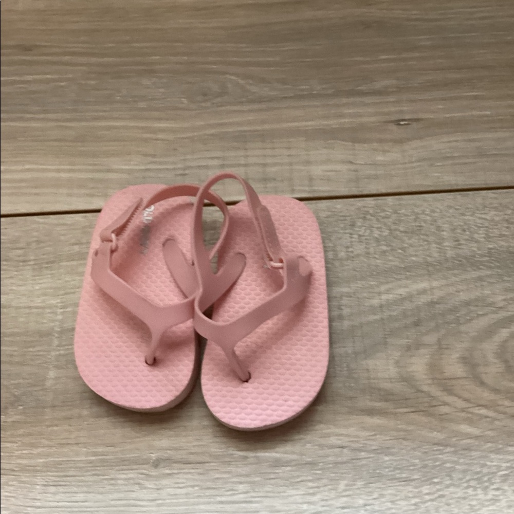 Pink flip flops